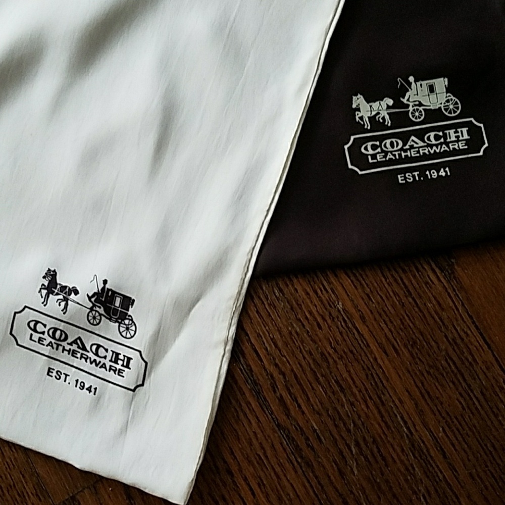Pair of Coach dustbags